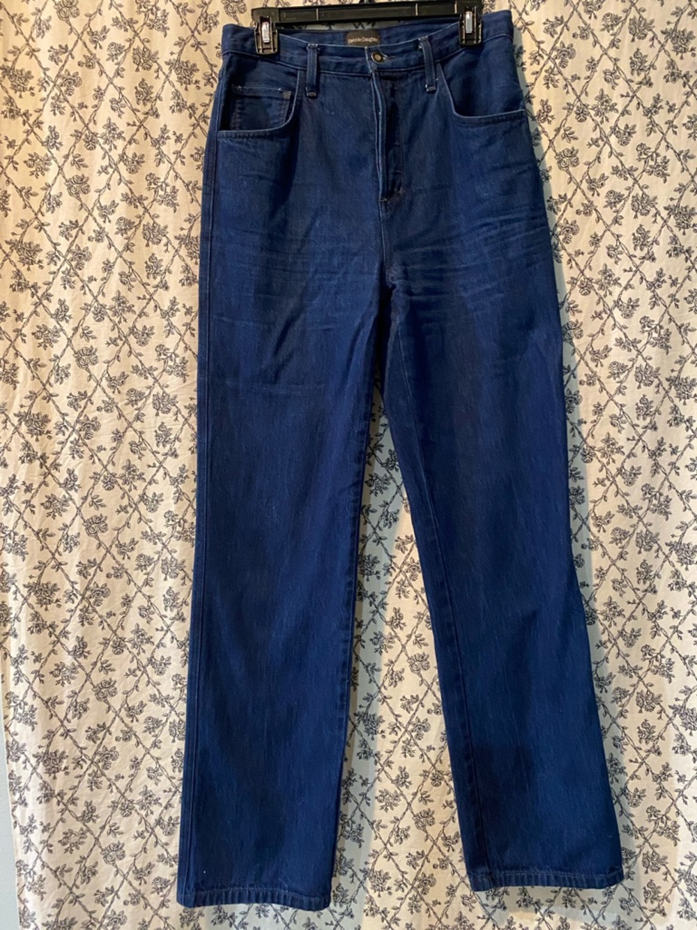 Favorite Daughter High-Rise Straight Jeans - Deep Indigo Blue